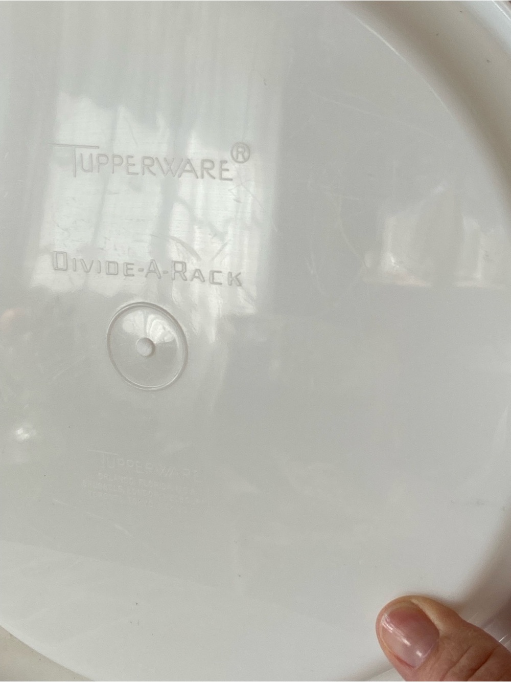 Vintage Tupperware Divide-A-Rack Pie Stacker - White - Picture 5 of 5